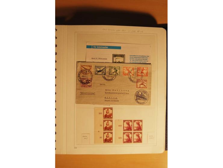 1933/45, postfrische kpl. bis weit überkpl. Sammlung mit Einheiten, Rand- und Eckrandstücken, HAN, Besonderheiten, Abarten, P