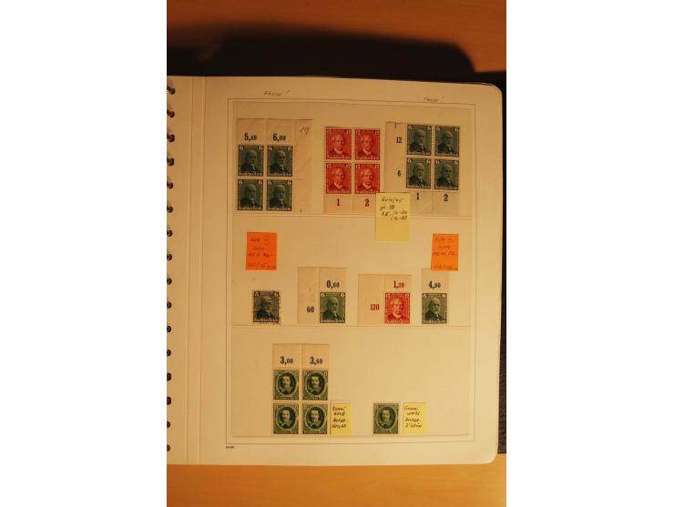 1933/45, postfrische kpl. bis weit überkpl. Sammlung mit Einheiten, Rand- und Eckrandstücken, HAN, Besonderheiten, Abarten, P
