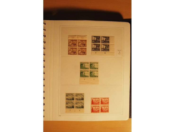 1933/45, postfrische kpl. bis weit überkpl. Sammlung mit Einheiten, Rand- und Eckrandstücken, HAN, Besonderheiten, Abarten, P