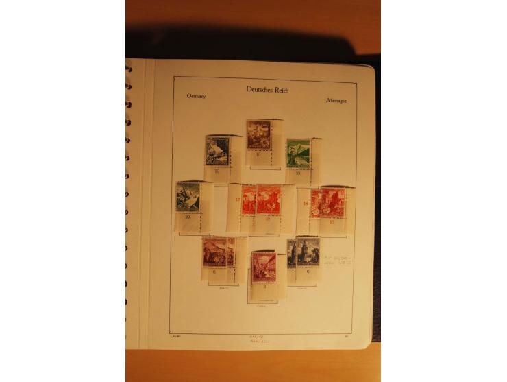 1933/45, postfrische kpl. bis weit überkpl. Sammlung mit Einheiten, Rand- und Eckrandstücken, HAN, Besonderheiten, Abarten, P