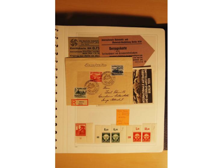 1933/45, postfrische kpl. bis weit überkpl. Sammlung mit Einheiten, Rand- und Eckrandstücken, HAN, Besonderheiten, Abarten, P