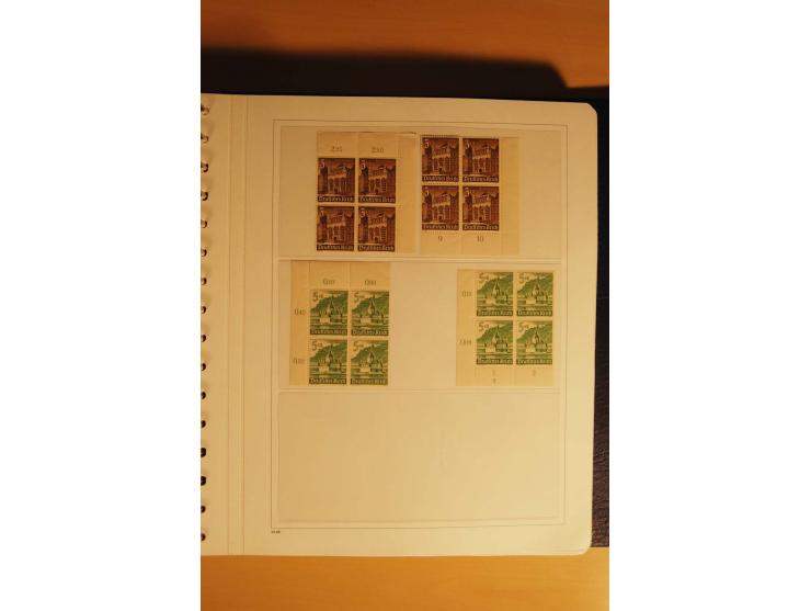 1933/45, postfrische kpl. bis weit überkpl. Sammlung mit Einheiten, Rand- und Eckrandstücken, HAN, Besonderheiten, Abarten, P