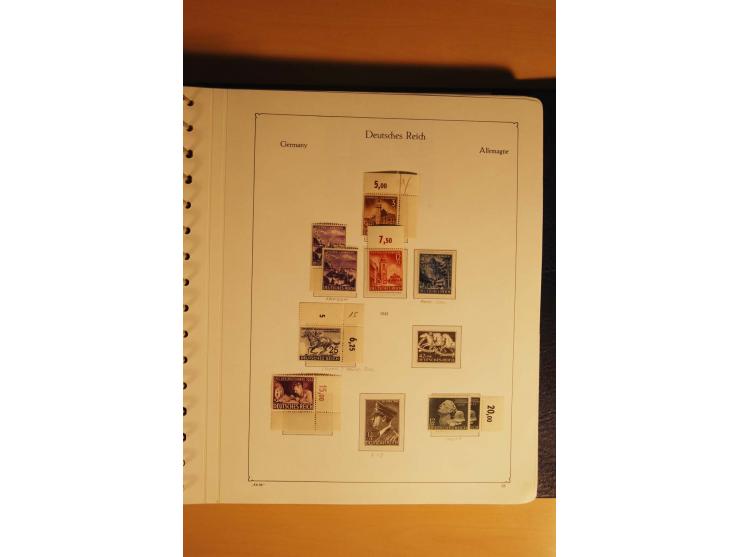 1933/45, postfrische kpl. bis weit überkpl. Sammlung mit Einheiten, Rand- und Eckrandstücken, HAN, Besonderheiten, Abarten, P