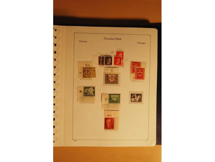 1933/45, postfrische kpl. bis weit überkpl. Sammlung mit Einheiten, Rand- und Eckrandstücken, HAN, Besonderheiten, Abarten, P