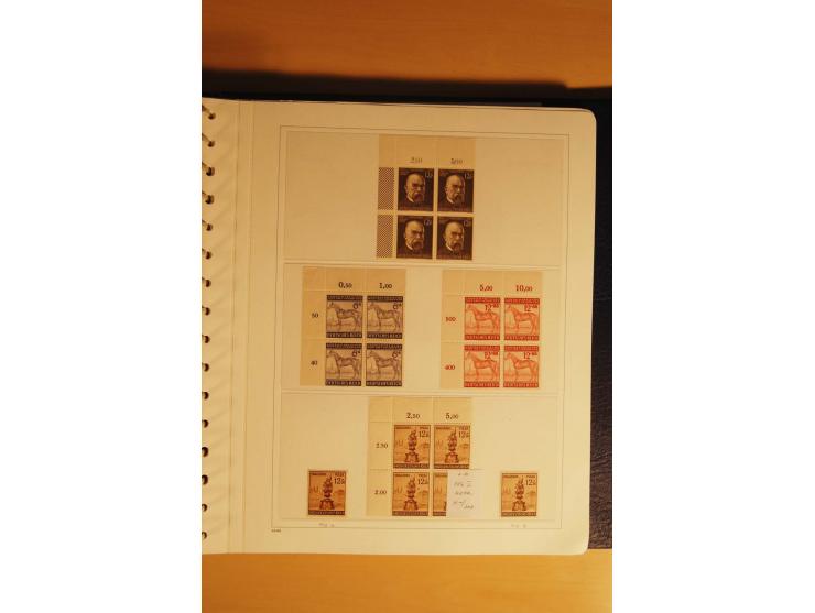 1933/45, postfrische kpl. bis weit überkpl. Sammlung mit Einheiten, Rand- und Eckrandstücken, HAN, Besonderheiten, Abarten, P