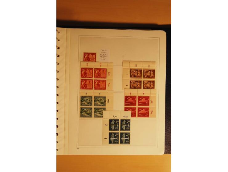 1933/45, postfrische kpl. bis weit überkpl. Sammlung mit Einheiten, Rand- und Eckrandstücken, HAN, Besonderheiten, Abarten, P