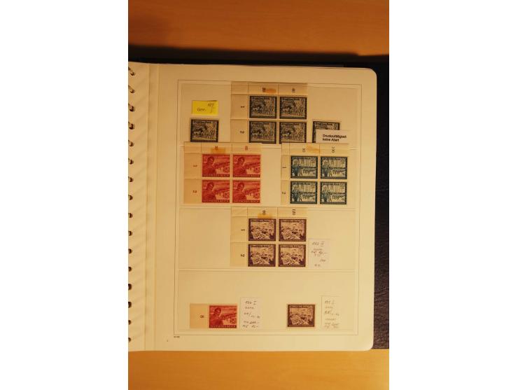1933/45, postfrische kpl. bis weit überkpl. Sammlung mit Einheiten, Rand- und Eckrandstücken, HAN, Besonderheiten, Abarten, P