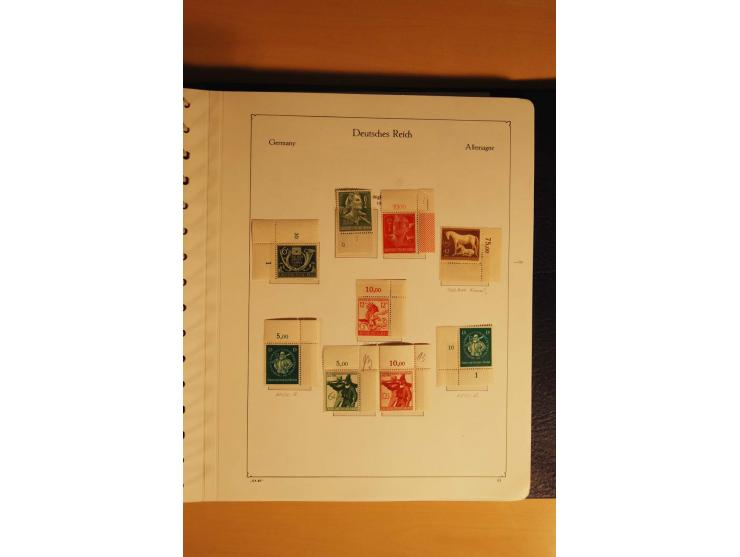 1933/45, postfrische kpl. bis weit überkpl. Sammlung mit Einheiten, Rand- und Eckrandstücken, HAN, Besonderheiten, Abarten, P