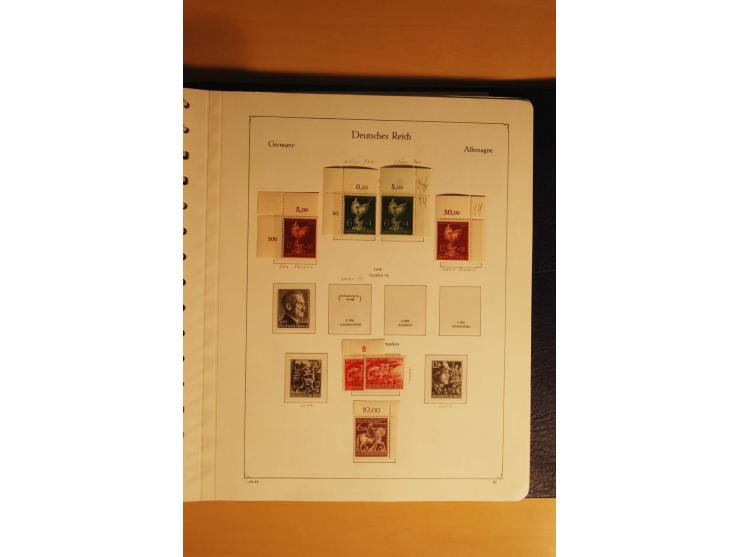 1933/45, postfrische kpl. bis weit überkpl. Sammlung mit Einheiten, Rand- und Eckrandstücken, HAN, Besonderheiten, Abarten, P