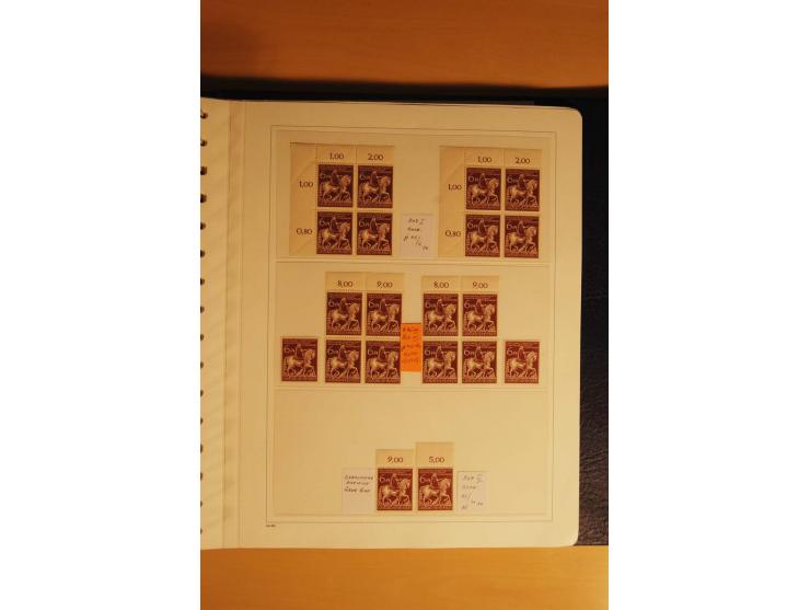 1933/45, postfrische kpl. bis weit überkpl. Sammlung mit Einheiten, Rand- und Eckrandstücken, HAN, Besonderheiten, Abarten, P