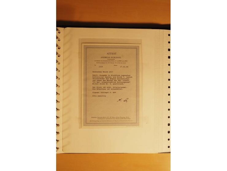 1933/45, postfrische kpl. bis weit überkpl. Sammlung mit Einheiten, Rand- und Eckrandstücken, HAN, Besonderheiten, Abarten, P