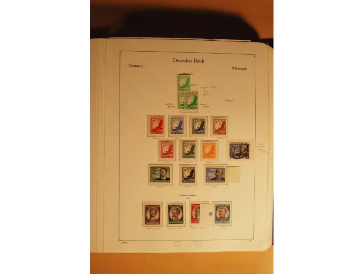 1933/45, postfrische kpl. bis weit überkpl. Sammlung mit Einheiten, Rand- und Eckrandstücken, HAN, Besonderheiten, Abarten, P