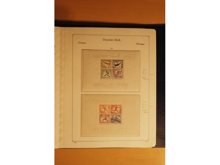 1933/45, postfrische kpl. bis weit überkpl. Sammlung mit Einheiten, Rand- und Eckrandstücken, HAN, Besonderheiten, Abarten, P