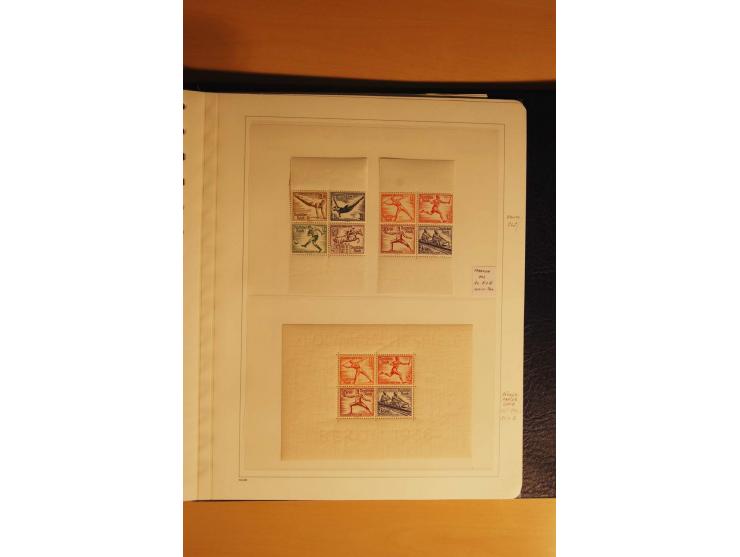 1933/45, postfrische kpl. bis weit überkpl. Sammlung mit Einheiten, Rand- und Eckrandstücken, HAN, Besonderheiten, Abarten, P
