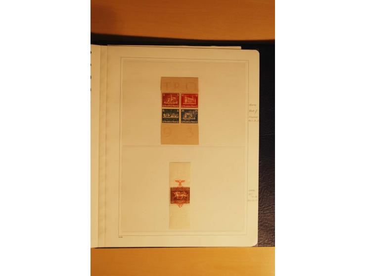 1933/45, postfrische kpl. bis weit überkpl. Sammlung mit Einheiten, Rand- und Eckrandstücken, HAN, Besonderheiten, Abarten, P