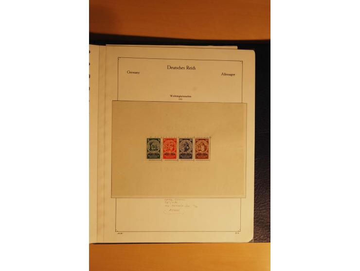 1933/45, postfrische kpl. bis weit überkpl. Sammlung mit Einheiten, Rand- und Eckrandstücken, HAN, Besonderheiten, Abarten, P