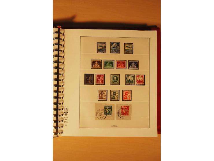 1933/45, meist ungebrauchte und gestempelte Sammlung in 2 Vordruckalben mit Einheiten, Besonderheiten und vielen Briefen und 
