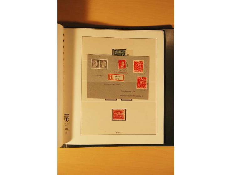 1933/45, meist ungebrauchte und gestempelte Sammlung in 2 Vordruckalben mit Einheiten, Besonderheiten und vielen Briefen und 