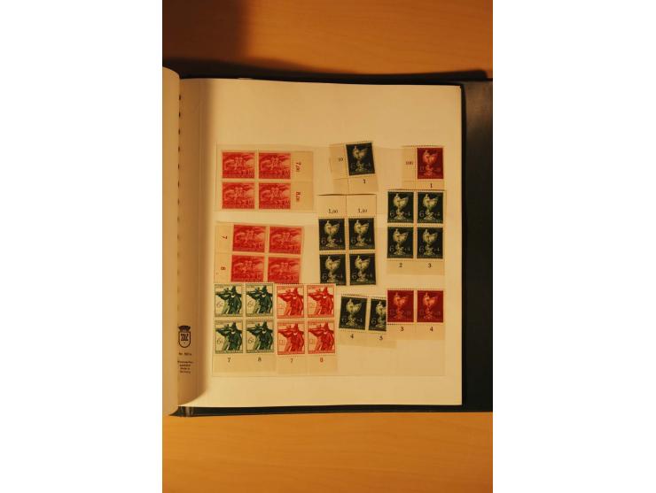 1933/45, meist ungebrauchte und gestempelte Sammlung in 2 Vordruckalben mit Einheiten, Besonderheiten und vielen Briefen und 