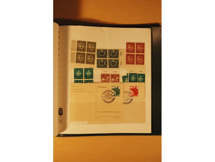 1933/45, meist ungebrauchte und gestempelte Sammlung in 2 Vordruckalben mit Einheiten, Besonderheiten und vielen Briefen und 