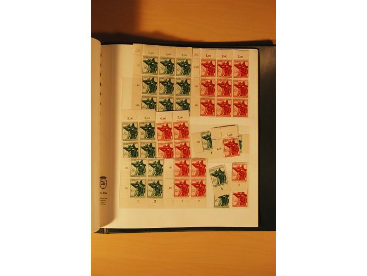 1933/45, meist ungebrauchte und gestempelte Sammlung in 2 Vordruckalben mit Einheiten, Besonderheiten und vielen Briefen und 
