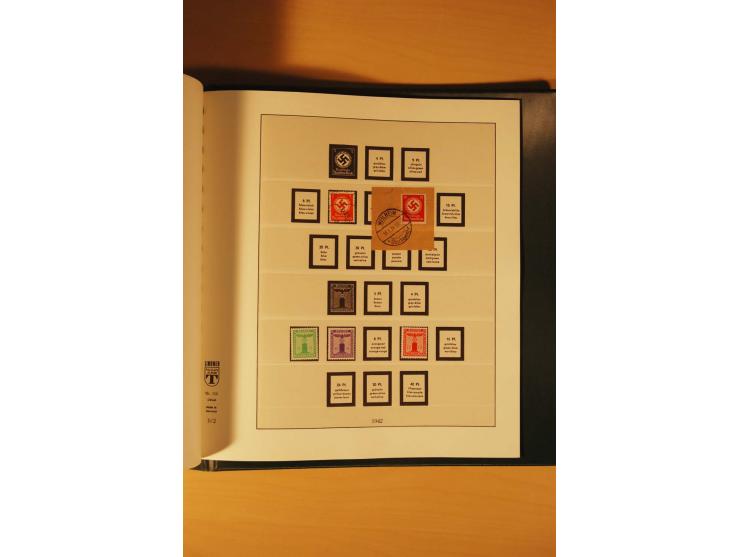 1933/45, meist ungebrauchte und gestempelte Sammlung in 2 Vordruckalben mit Einheiten, Besonderheiten und vielen Briefen und 