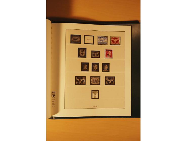 1933/45, meist ungebrauchte und gestempelte Sammlung in 2 Vordruckalben mit Einheiten, Besonderheiten und vielen Briefen und 