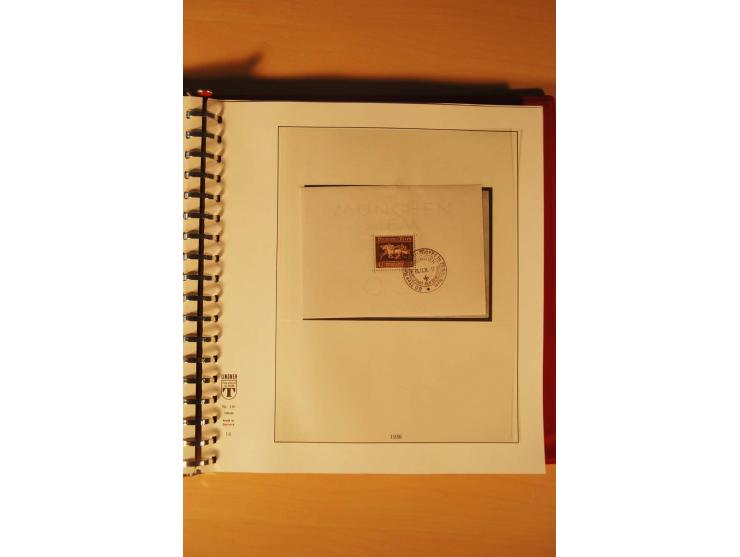 1933/45, meist ungebrauchte und gestempelte Sammlung in 2 Vordruckalben mit Einheiten, Besonderheiten und vielen Briefen und 