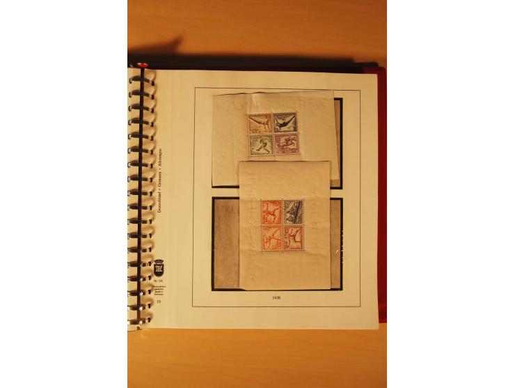 1933/45, meist ungebrauchte und gestempelte Sammlung in 2 Vordruckalben mit Einheiten, Besonderheiten und vielen Briefen und 