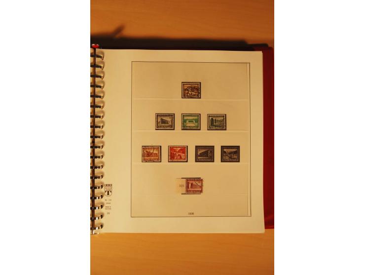 1933/45, meist ungebrauchte und gestempelte Sammlung in 2 Vordruckalben mit Einheiten, Besonderheiten und vielen Briefen und 