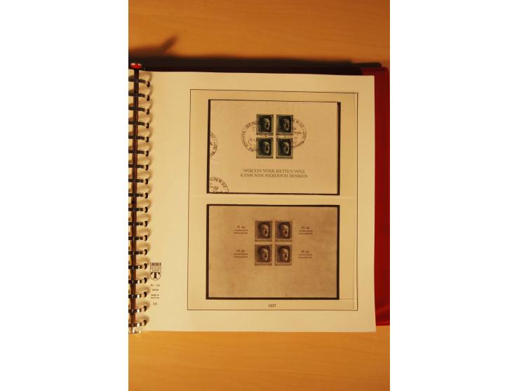 1933/45, meist ungebrauchte und gestempelte Sammlung in 2 Vordruckalben mit Einheiten, Besonderheiten und vielen Briefen und 