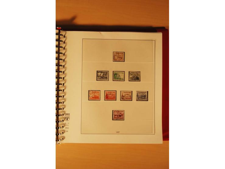 1933/45, meist ungebrauchte und gestempelte Sammlung in 2 Vordruckalben mit Einheiten, Besonderheiten und vielen Briefen und 
