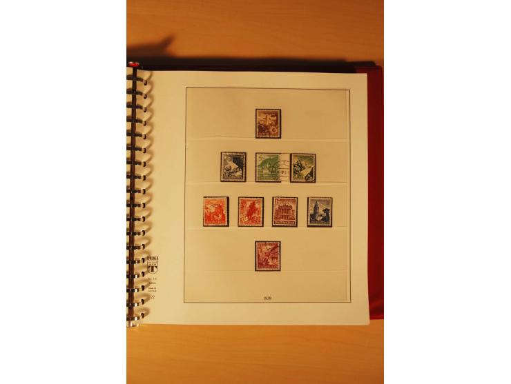 1933/45, meist ungebrauchte und gestempelte Sammlung in 2 Vordruckalben mit Einheiten, Besonderheiten und vielen Briefen und 