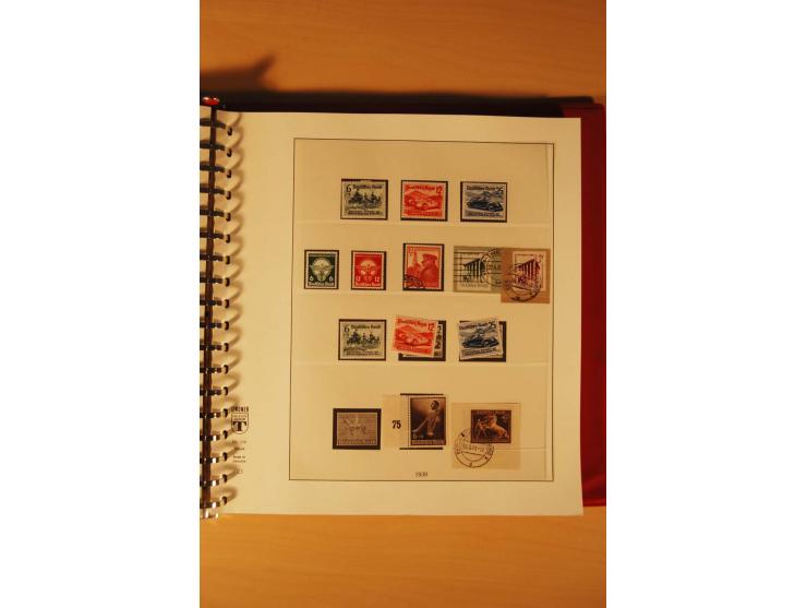 1933/45, meist ungebrauchte und gestempelte Sammlung in 2 Vordruckalben mit Einheiten, Besonderheiten und vielen Briefen und 