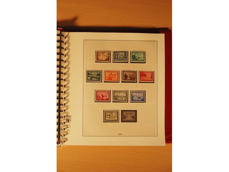 1933/45, meist ungebrauchte und gestempelte Sammlung in 2 Vordruckalben mit Einheiten, Besonderheiten und vielen Briefen und 