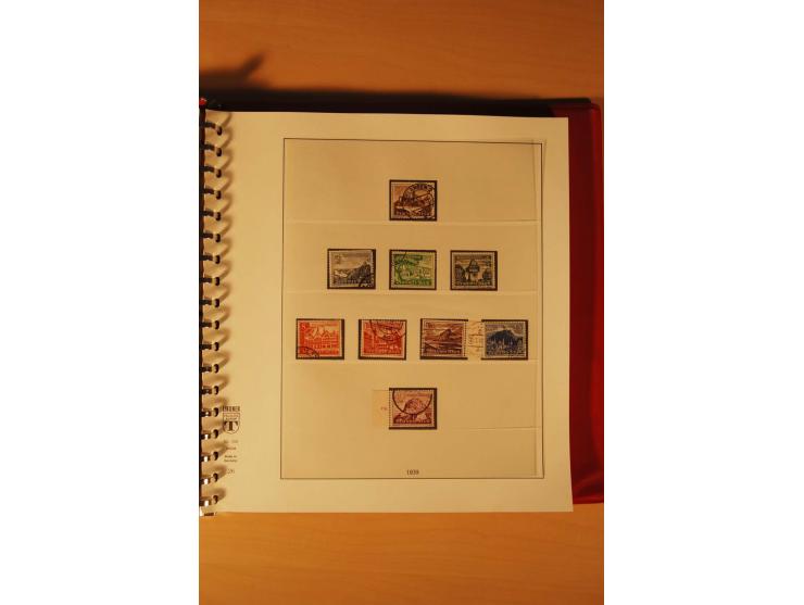 1933/45, meist ungebrauchte und gestempelte Sammlung in 2 Vordruckalben mit Einheiten, Besonderheiten und vielen Briefen und 