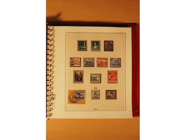 1933/45, meist ungebrauchte und gestempelte Sammlung in 2 Vordruckalben mit Einheiten, Besonderheiten und vielen Briefen und 