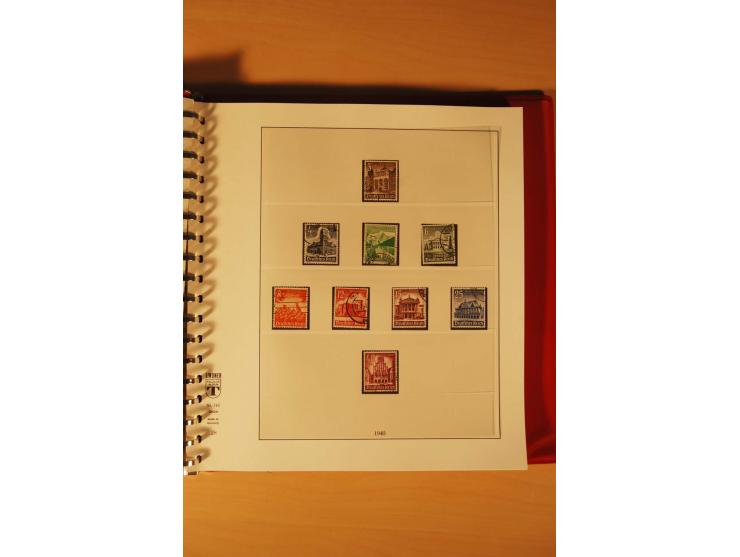 1933/45, meist ungebrauchte und gestempelte Sammlung in 2 Vordruckalben mit Einheiten, Besonderheiten und vielen Briefen und 