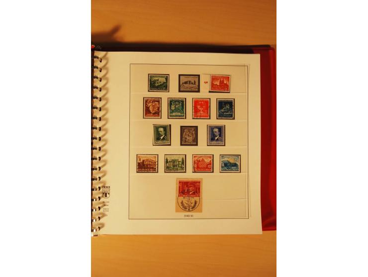 1933/45, meist ungebrauchte und gestempelte Sammlung in 2 Vordruckalben mit Einheiten, Besonderheiten und vielen Briefen und 