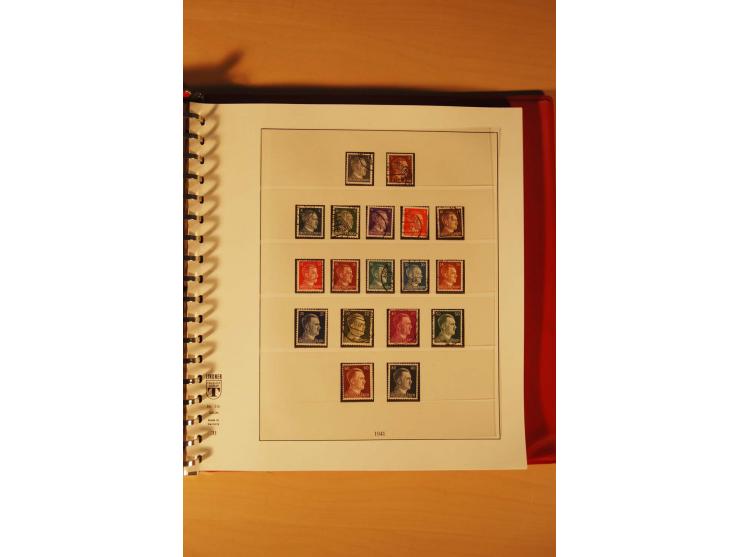 1933/45, meist ungebrauchte und gestempelte Sammlung in 2 Vordruckalben mit Einheiten, Besonderheiten und vielen Briefen und 