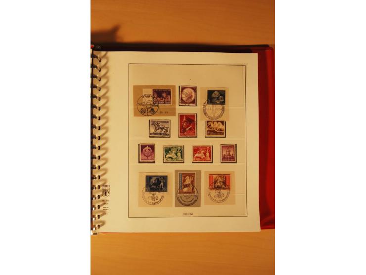 1933/45, meist ungebrauchte und gestempelte Sammlung in 2 Vordruckalben mit Einheiten, Besonderheiten und vielen Briefen und 