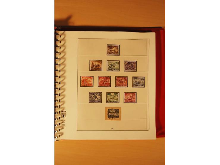 1933/45, meist ungebrauchte und gestempelte Sammlung in 2 Vordruckalben mit Einheiten, Besonderheiten und vielen Briefen und 