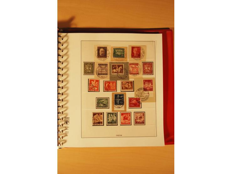 1933/45, meist ungebrauchte und gestempelte Sammlung in 2 Vordruckalben mit Einheiten, Besonderheiten und vielen Briefen und 