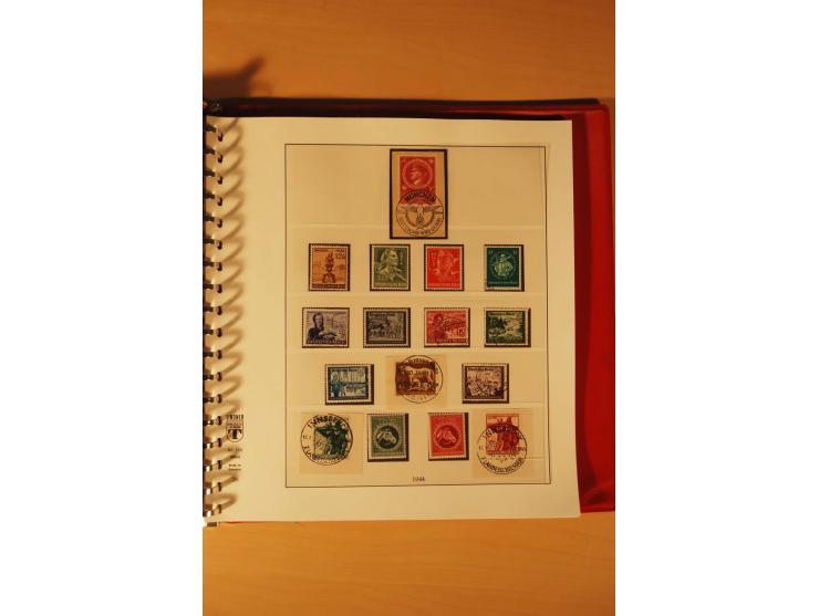1933/45, meist ungebrauchte und gestempelte Sammlung in 2 Vordruckalben mit Einheiten, Besonderheiten und vielen Briefen und 