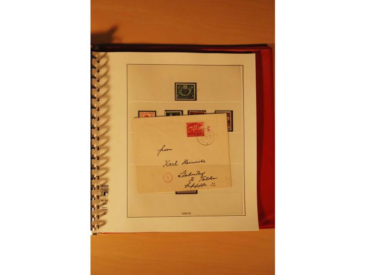 1933/45, meist ungebrauchte und gestempelte Sammlung in 2 Vordruckalben mit Einheiten, Besonderheiten und vielen Briefen und 