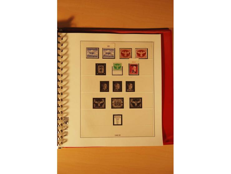 1933/45, meist ungebrauchte und gestempelte Sammlung in 2 Vordruckalben mit Einheiten, Besonderheiten und vielen Briefen und 