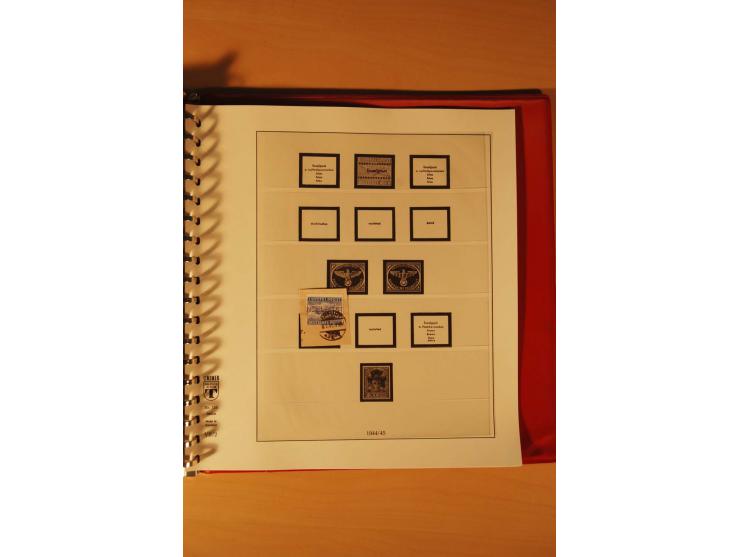 1933/45, meist ungebrauchte und gestempelte Sammlung in 2 Vordruckalben mit Einheiten, Besonderheiten und vielen Briefen und 