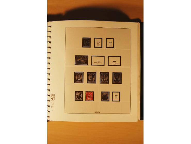 1933/45, meist ungebrauchte und gestempelte Sammlung in 2 Vordruckalben mit Einheiten, Besonderheiten und vielen Briefen und 