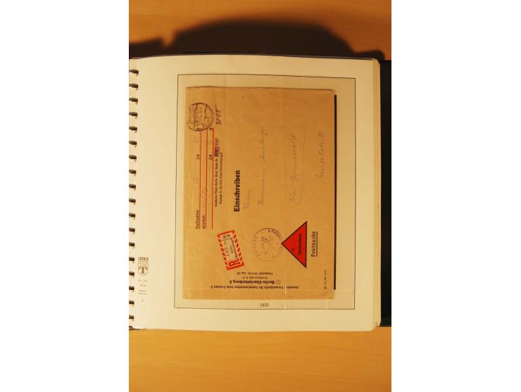 1933/45, meist ungebrauchte und gestempelte Sammlung in 2 Vordruckalben mit Einheiten, Besonderheiten und vielen Briefen und 