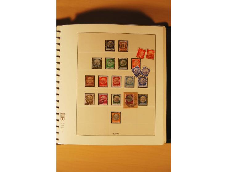 1933/45, meist ungebrauchte und gestempelte Sammlung in 2 Vordruckalben mit Einheiten, Besonderheiten und vielen Briefen und 